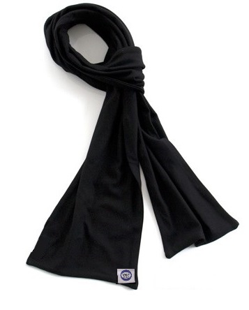 Cut resistant black scarf 20x150 cm CCC