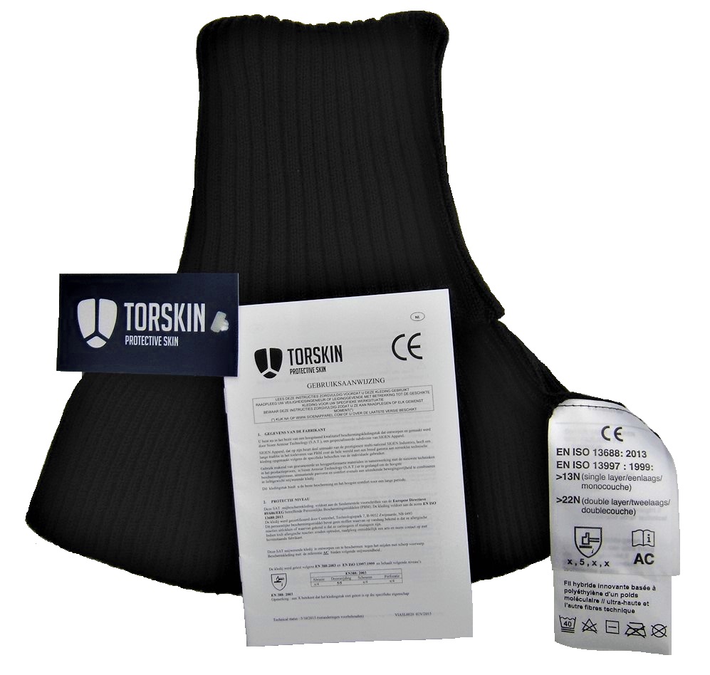 Torskin cut resistant black collar