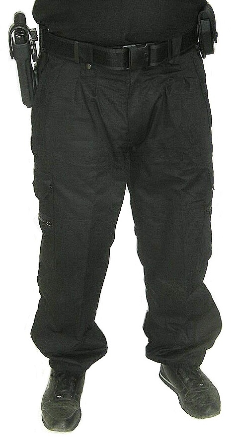 Milcom Mod Police Motif Pantalon Rip Stop Noir-Combat Sécurité WEAR RMLL 2 