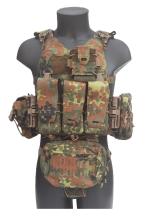 Plattenträger NIJ 4 Stand Alone Flecktarn + Taschen Templars Gear GEN4 – Medium