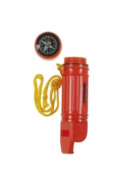 Emergency whistle 5 in 1 orange waterproof signal whistle