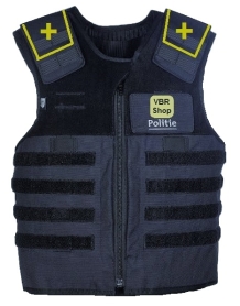 HO1-KR1 + shoulders Molle Local Police bulletproof vest blue