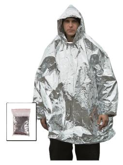 Survival Poncho aluminium coating