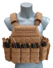 DCS 5.56 Coyote class 4 plate carrier open bungee Stand Alone