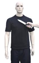 Cut resistant T-shirt / Cool-Cutyarn-Polyester / Short sleeves / Black VBR-Belgium