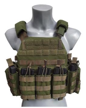 DCS 5.56 Oliv klasse 4  plate carrier open bungee Stand Alone