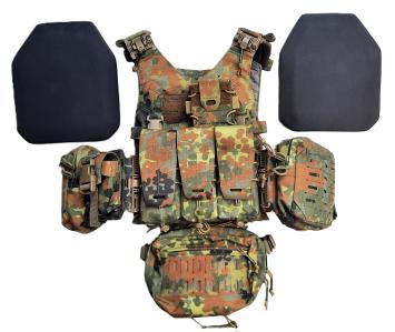 Kit d'urgence guerre 72h sac d'évacuation Flecktarn PC classe 4