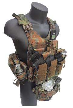 Plattenträger NIJ 4 Stand Alone Flecktarn + Taschen Templars Gear GEN4 – Medium