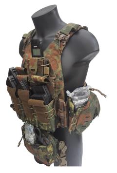 Plate carrier NIJ 4 Stand Alone Flecktarn + tasjes Templars Gear GEN4 – Medium