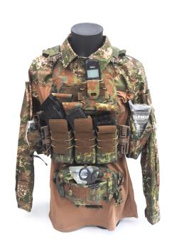 Porte-plaque NIJ 4 Stand Alone Flecktarn + sacs Templars Gear GEN4 – Medium