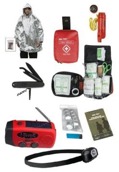 Basic items for in emergency kit