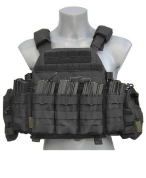 DCS 5.56 Black class 4 + side plates plate carrier open bungee Stand Alone